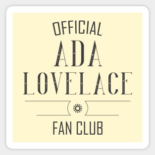 Science and Tech: Ada Lovelace Fan Club (dark text) Sticker